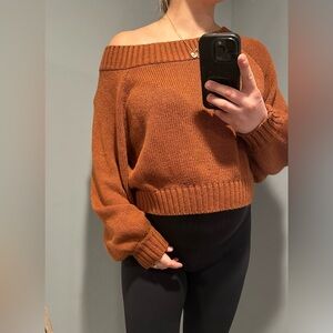 Cozy orange Knit Sweater